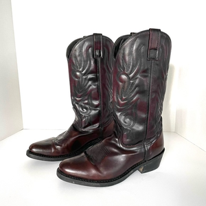Laredo Men's Black Cherry Cowboy‎ Boots size 9.5 EW